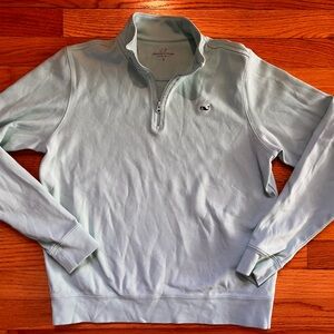 Boys Vineyard Vines Light mint Quarter-Zip Sweater size large kids